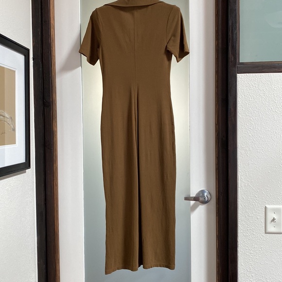 Vince Elbow Sleeve Polo Maxi Dress Size XS - Picture 3 of 6